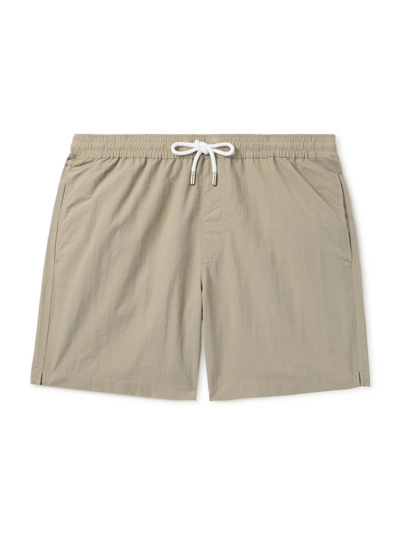 Mr P. - Straight-Leg Mid-Length Garment-Dyed Swim Shorts - Men - Gray - L von Mr P.