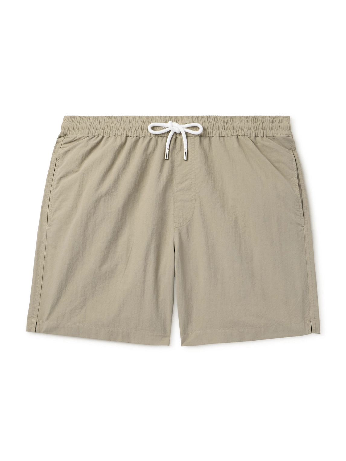 Mr P. - Straight-Leg Mid-Length Garment-Dyed Swim Shorts - Men - Gray - XXL von Mr P.