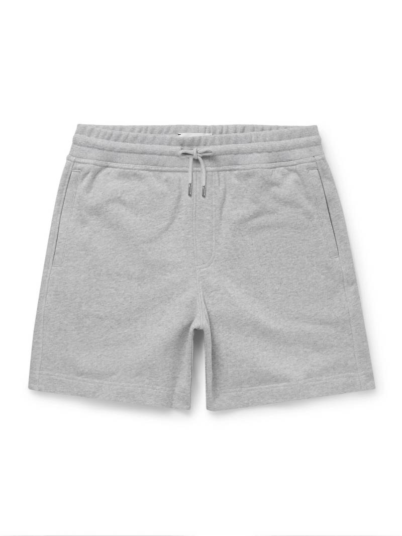 Mr P. - Straight-Leg Organic Cotton-Jersey Drawstring Shorts - Men - Gray - L von Mr P.