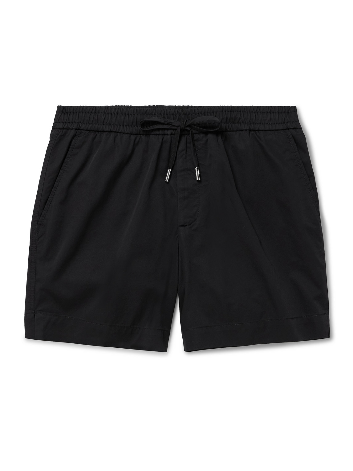 Mr P. - Straight-Leg Organic Cotton-Poplin Drawstring Shorts - Men - Black - 40 von Mr P.