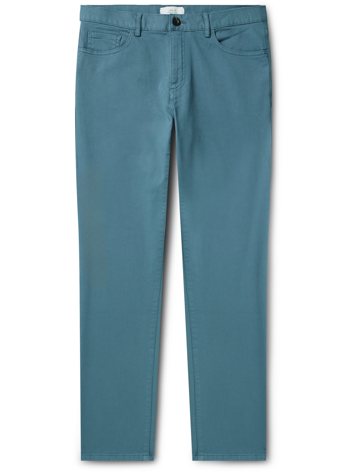 Mr P. - Straight-Leg Stretch-Cotton Twill Chinos - Men - Blue - 40 von Mr P.
