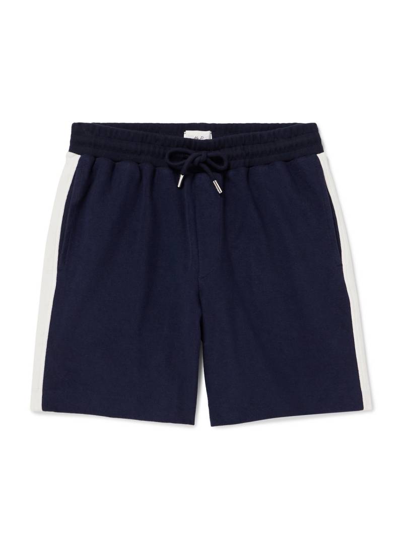 Mr P. - Striped Cotton-Jersey Drawstring Shorts - Men - Blue - XS Mr P. - Striped Cotton-Jersey Drawstring Shorts - Men - Blue - XS von Mr P.