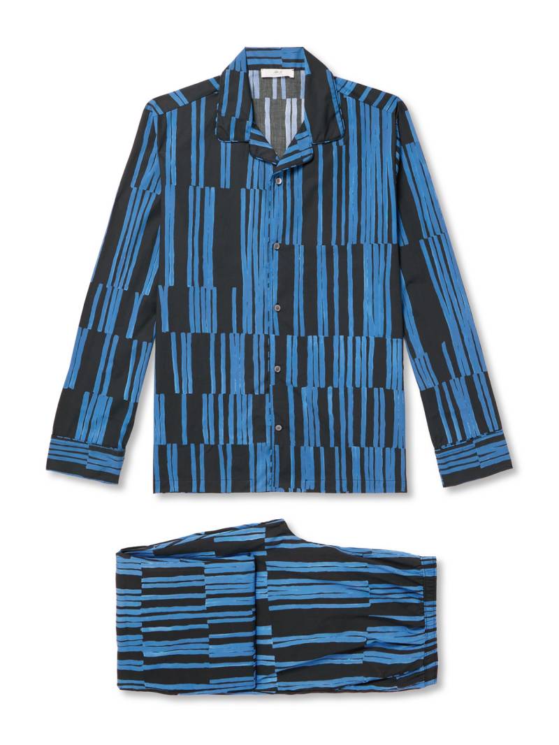 Mr P. - Striped Cotton Pyjama Set - Men - Blue - XL/XXL von Mr P.