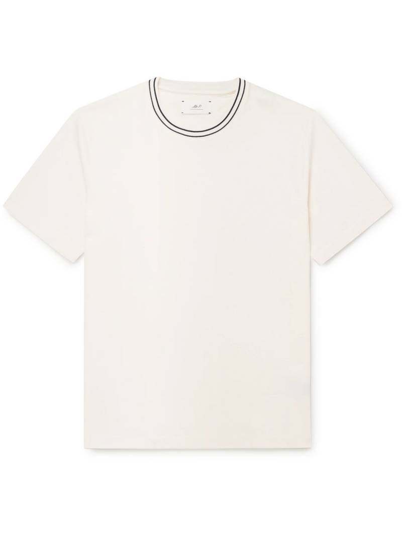 Mr P. - Striped Organic and Recycled Cotton-Jersey T-Shirt - Men - Neutrals - XS Mr P. - Striped Organic and Recycled Cotton-Jersey T-Shirt - Men - Neutrals - XS von Mr P.