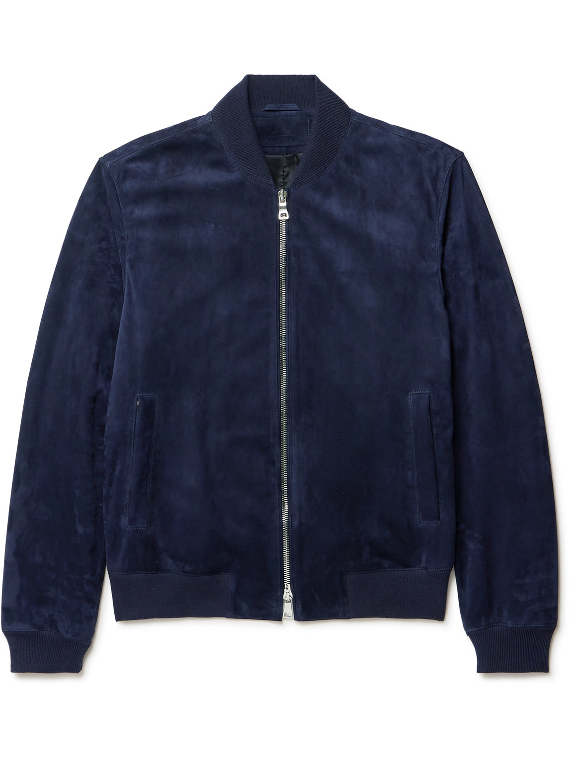 Mr P. - Suede Bomber Jacket - Men - Blue - XS von Mr P.