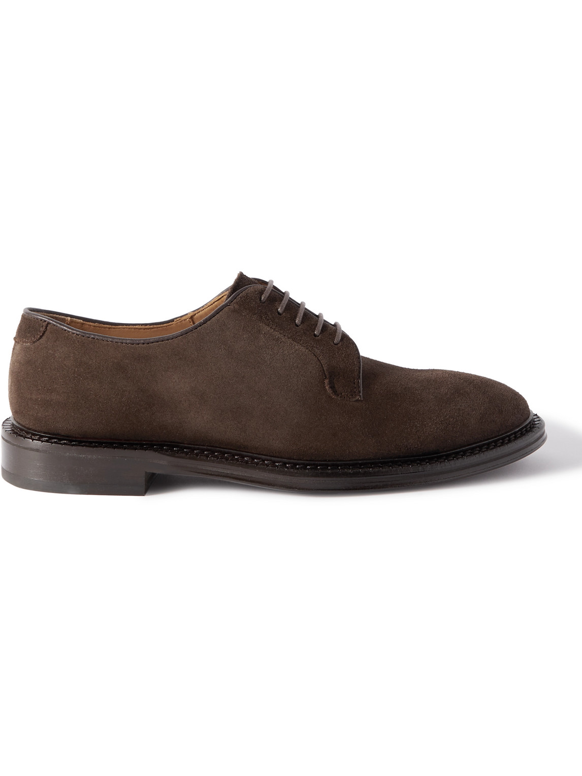Mr P. - Suede Derby Shoes - Men - Brown - UK 10.5 von Mr P.