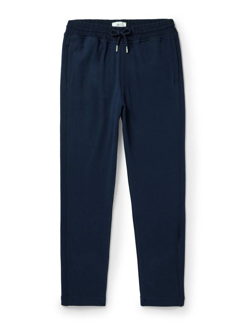 Mr P. - Tapered Cotton-Jersey Sweatpants - Men - Blue - XXL von Mr P.