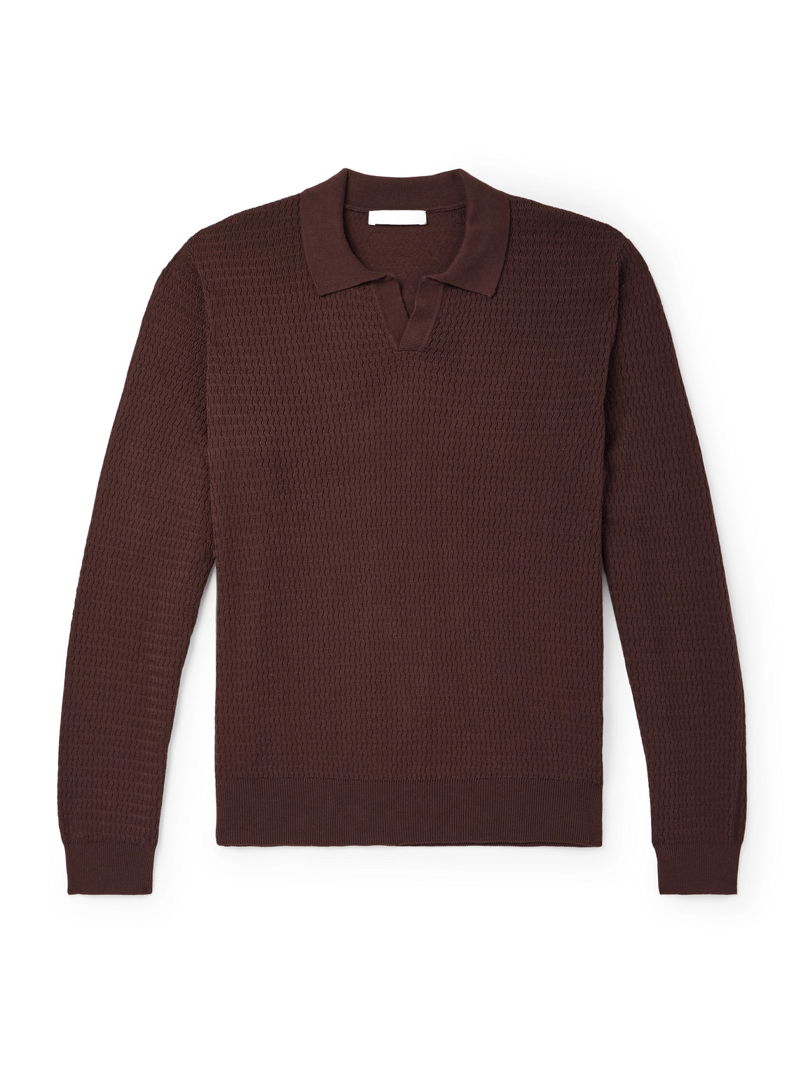 Mr P. - Textured Cotton and Silk-Blend Polo Shirt - Men - Brown - XL Mr P. - Textured Cotton and Silk-Blend Polo Shirt - Men - Brown - XL von Mr P.