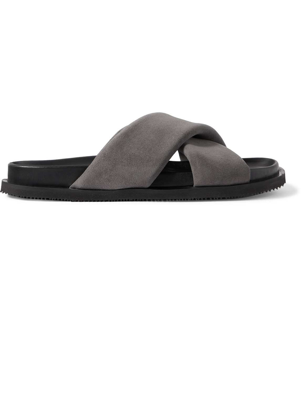 Mr P. - Tom Padded Suede Sandals - Men - Gray - UK 7 von Mr P.