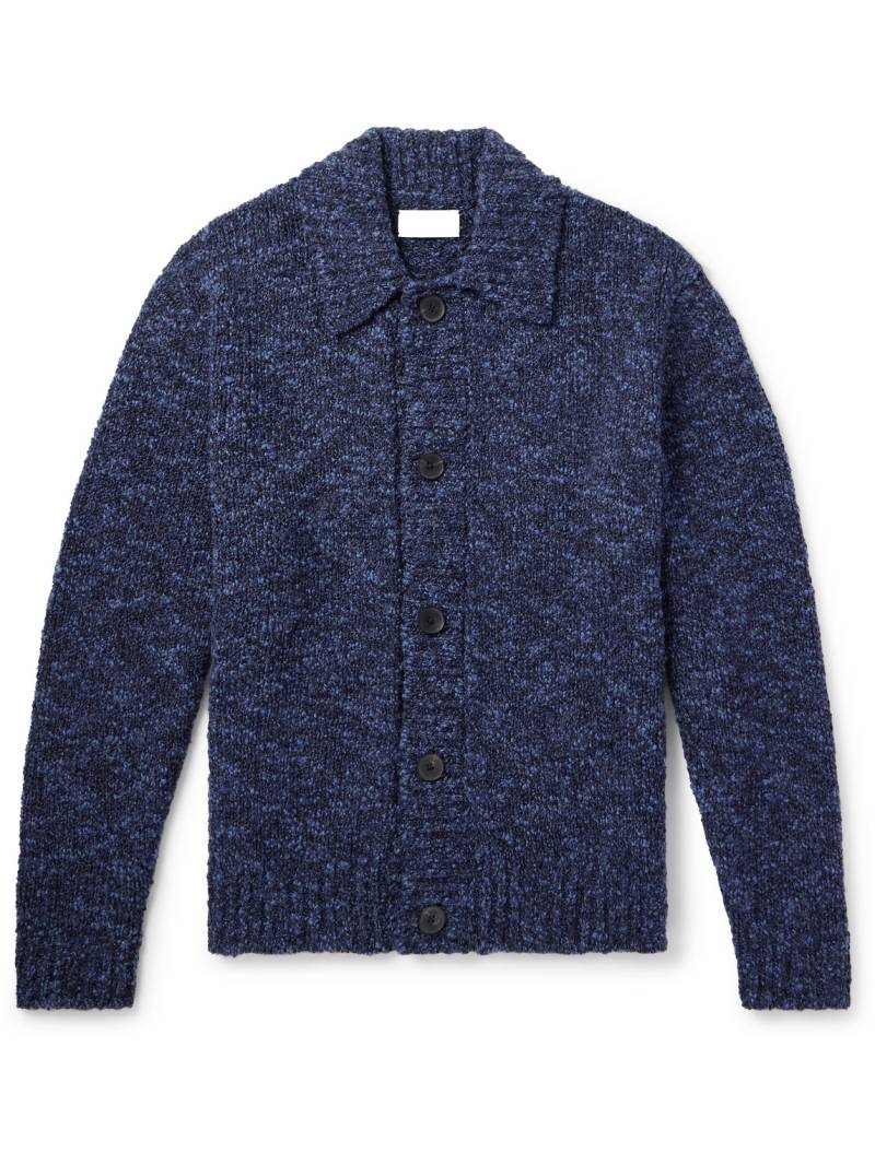 Mr P. - Wool-Blend Bouclé Cardigan - Men - Blue - XS von Mr P.