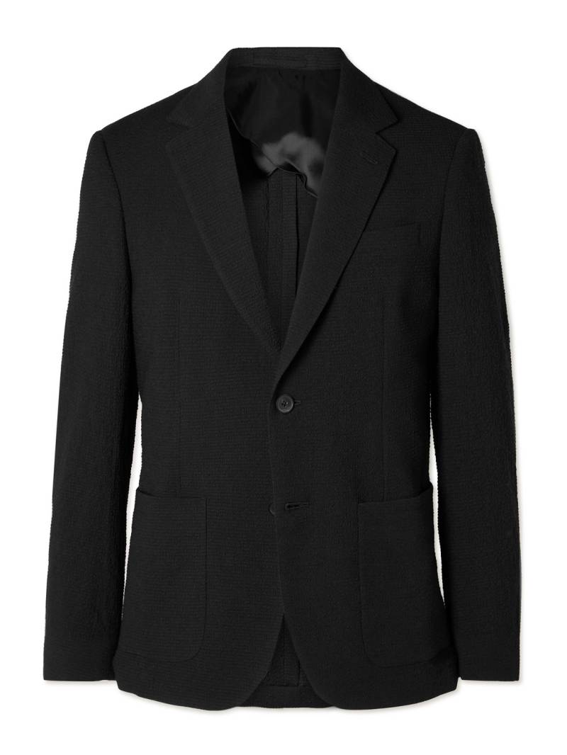 Mr P. - Wool-Blend Seersucker Blazer - Men - Black - 44 von Mr P.