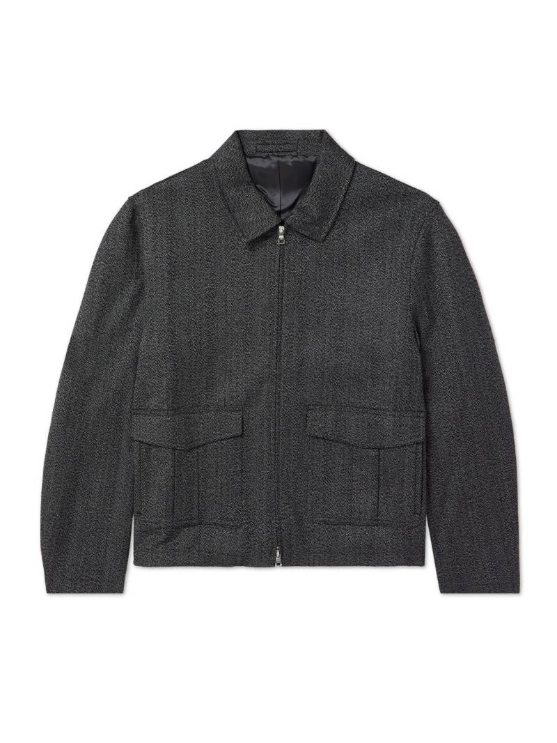 Mr P. - Wool-Herringbone Blouson Jacket - Men - Gray - XXL von Mr P.