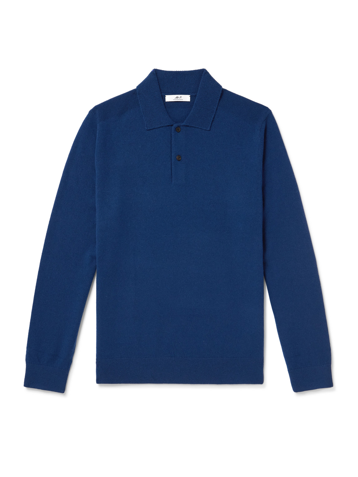 Mr P. - Wool and Cashmere-Blend Polo Shirt - Men - Blue - XS Mr P. - Wool and Cashmere-Blend Polo Shirt - Men - Blue - XS von Mr P.