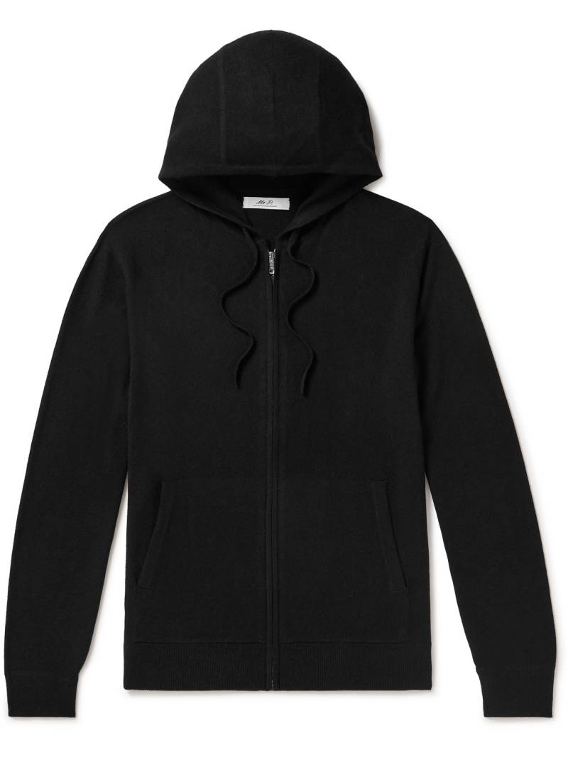 Mr P. - Wool and Cashmere-Blend Zip-Up Hoodie - Men - Black - XS von Mr P.