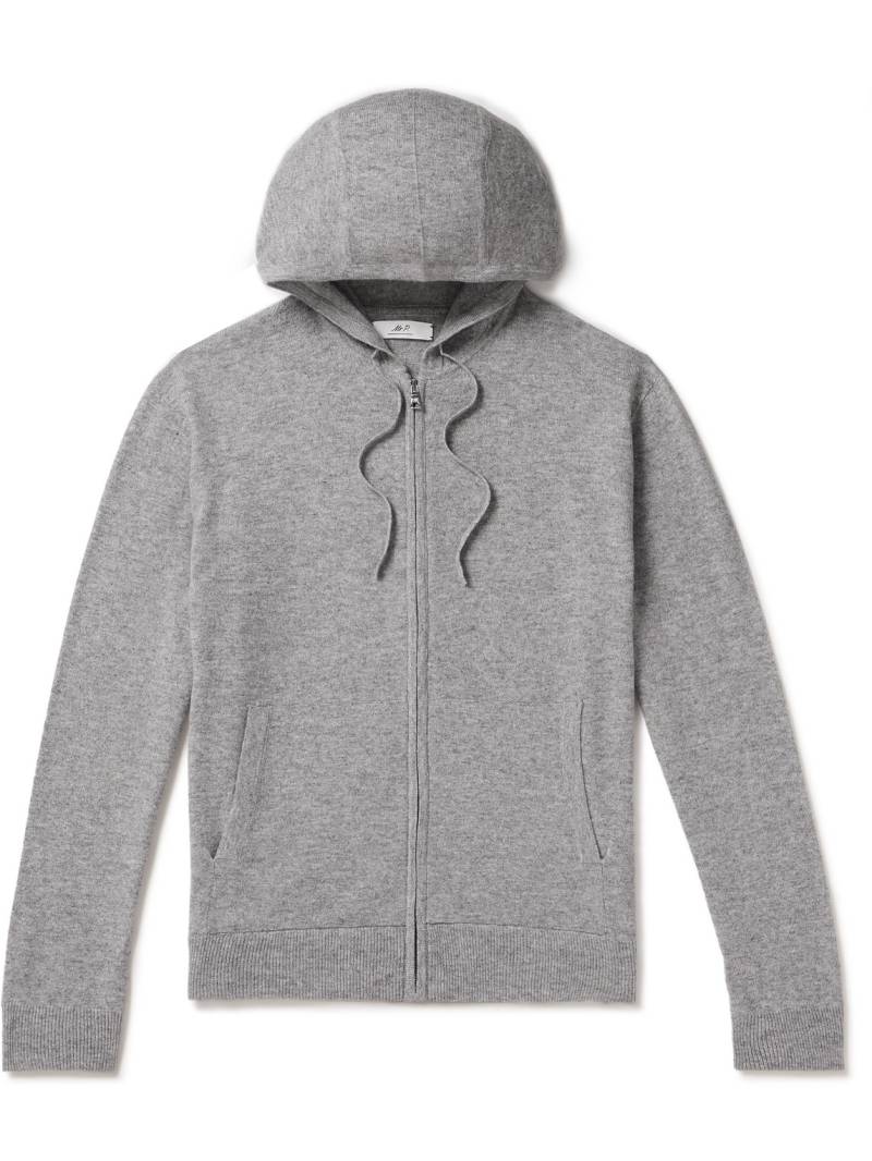 Mr P. - Wool and Cashmere-Blend Zip-Up Hoodie - Men - Gray - M von Mr P.