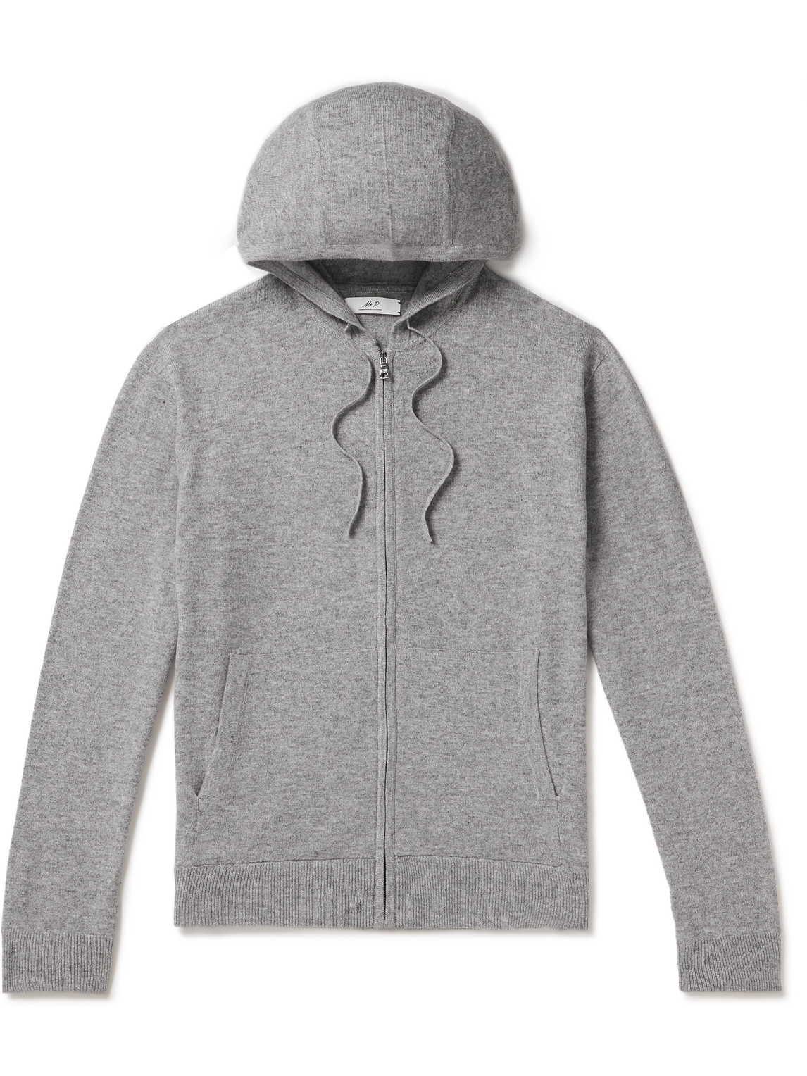 Mr P. - Wool and Cashmere-Blend Zip-Up Hoodie - Men - Gray - XL von Mr P.