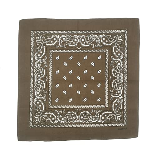Mr Sweeney Todd Braunes MST-Bandana, 100 % Baumwolle, Cashew-Blumen-Design Mr Sweeney Todd Braunes MST-Bandana, 100 % Baumwolle, Cashew-Blumen-Design von Mr Sweeney Todd