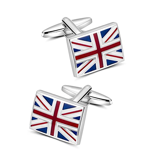 Mr.Van Manschettenknöpfe Herren, Flagge des Vereinigten Königreichs Cufflinks für Hochzeit Festival Geburtstag Geschenk von Mr.Van