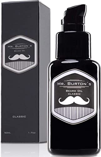 Bartöl Herren - Mr. Burton´s Beard Oil classic mit 15% Arganöl - Made in Germany 50ml fördert gesundes Bart Wachstum - Bartpflege für Männer Bartöl Herren - Mr. Burton´s Beard Oil classic mit 15% Arganöl - Made in Germany 50ml fördert gesundes Bart Wachstum - Bartpflege für Männer von Mr. Burton´s Beard Oil