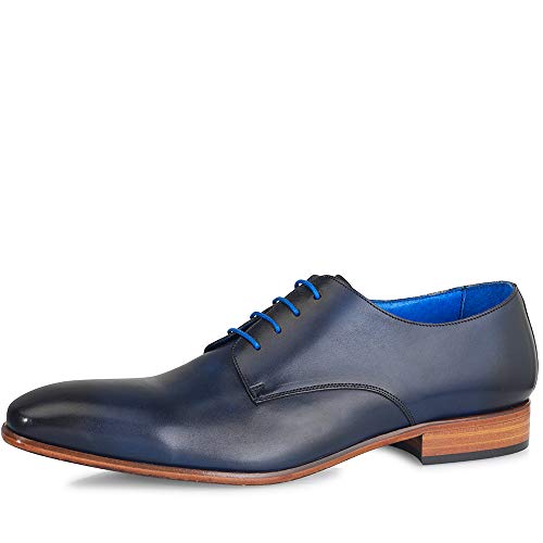 MR. FIARUCCI Oscar - Herren Dark Blue Leder - Derby Gr. 43 EU von MR. FIARUCCI