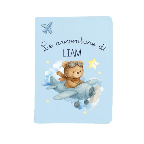 Mr. Gadgets Personalisierte Reisepasshülle mit Namen - Machen Sie Ihre Reise mit nur wenigen Klicks einzigartig, Die Abenteuer für Kinder, Taglia Unica, Zeitgenössisch von Mr. Gadgets