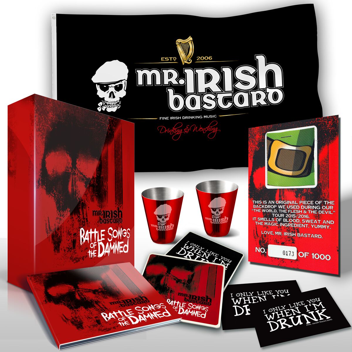 Mr. Irish Bastard Battle songs of the dammed CD multicolor von Mr. Irish Bastard