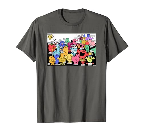 Mr. Men Little Miss Retro Colourful Comic Book Scene T-Shirt von Mr. Men Little Miss