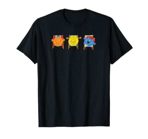 Mr. Men Little Miss Sunshine Summer Holiday Deckchairs T-Shirt von Mr. Men Little Miss