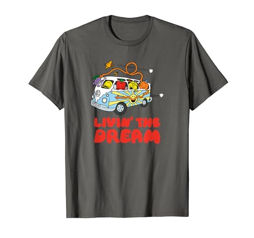 Mr. Men Living The Dream Campervan Hippy 70's T-Shirt von Mr. Men Little Miss