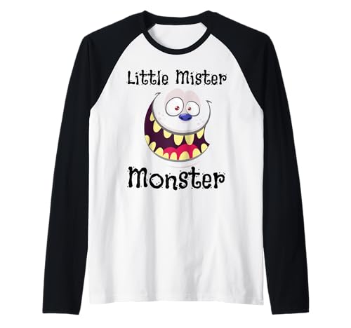 Little Mister Monster Halloween Jungen Kostüm Lustiger Sohn Junge Raglan Little Mister Monster Halloween Jungen Kostüm Lustiger Sohn Junge Raglan von Mr. Monster Couples Parent Halloween Costume Match