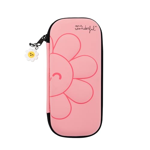 Mr. Wonderful Federmäppchen Wonder Margarita mit Prägung – Rosa – 3D-Design aus rPET – Schulranzen von Mr. Wonderful