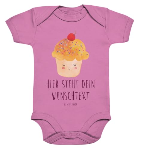 Mr. & Mrs. Panda 1. - 3. Monat Personalisierter Baby Body Cupcake - Personalisierte Geschenke, Personalisierter Wickelbody, Tiere, Personalisierter von Mr. & Mrs. Panda