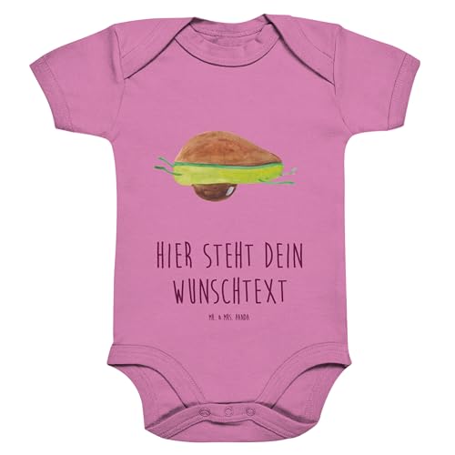 Mr. & Mrs. Panda 3. - 6. Monat Personalisierter Baby Body Avocado Yoga - Personalisierte Geschenke, Personalisierte Baby Erstausstattung, bauch, von Mr. & Mrs. Panda