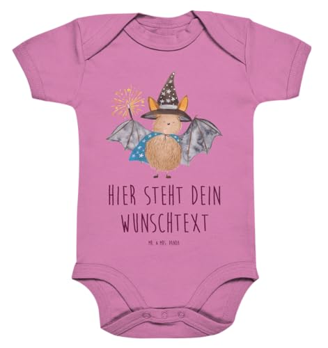 Mr. & Mrs. Panda 6. - 12. Monat Personalisierter Baby Body Fledermaus Zauberer - Personalisierte Geschenke, lustige Sprüche, Gute Laune, Frauen, von Mr. & Mrs. Panda