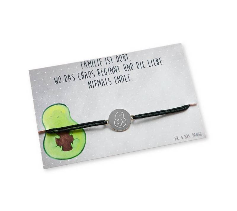 Mr. & Mrs. Panda Armkette Avocado Kern rollt, Armband, Damen, Freundschaftsarmbänder, Silber, B (Packung, 1-tlg) von Mr. & Mrs. Panda