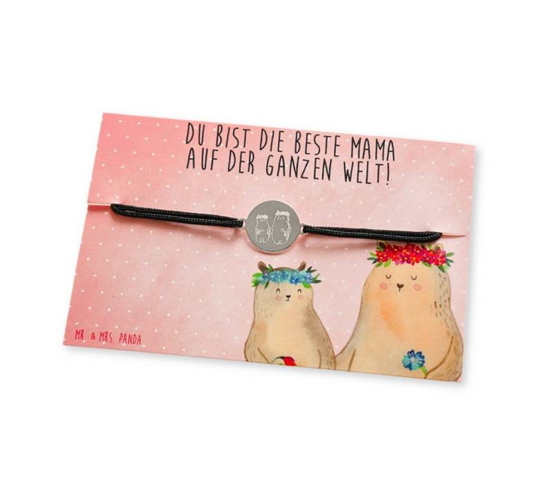 Mr. & Mrs. Panda Armkette Bären mit Blumenkranz, Armband, Kinder, Freundschaftsarmbänder, Mutte (Packung, 1-tlg) von Mr. & Mrs. Panda