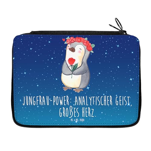 Mr. & Mrs. Panda Federmappe Jungfrau Astrologie - Geschenk, Schülerin, Grundschule, Federmäppchen Bedruckt, Aszendent, Tierkreiszeichen, Horoskop, von Mr. & Mrs. Panda