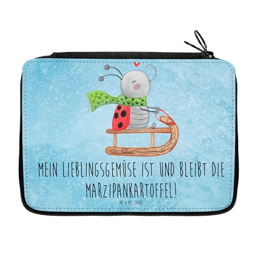 Mr. & Mrs. Panda Federmappe Smörle Rodeln - Geschenk, Weihnachten, Schlittenfahren, Nikolaus, Federmäppchen, Weihnachtsdeko, Stifte Etui, Kinder von Mr. & Mrs. Panda