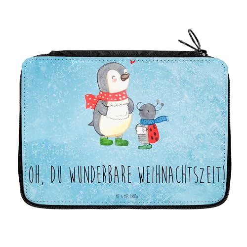 Mr. & Mrs. Panda Federmappe Smörle Winterzeit - Geschenk, Advent, Weihnachten, Wintermotiv, Nikolaus, Weihnachtszeit, Einschulung, Kind, von Mr. & Mrs. Panda