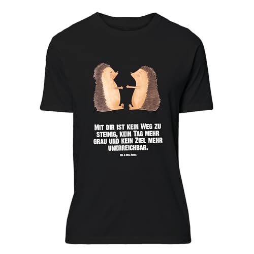 Mr. & Mrs. Panda Größe L T-Shirt Igel Liebe - Geschenk, Jahrestag, Liebesgeschenk, Verlobung, Hochzeitstag, Männer, Freundin, Hochzeit, Geburstag, von Mr. & Mrs. Panda