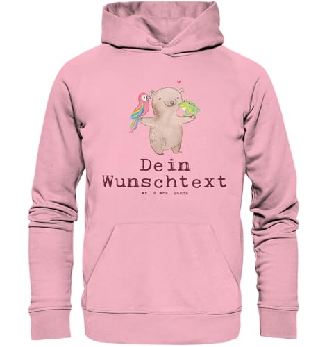 Mr. & Mrs. Panda Personalisierter Hoodie Tierpfleger Herz Größe M - Personalisierte Geschenke, Naturfasern Hoodie Mit Wunschname, Geschenk, Organic von Mr. & Mrs. Panda