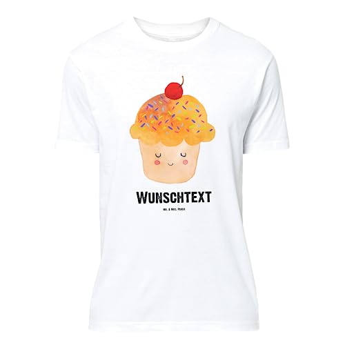 Mr. & Mrs. Panda Größe M Personalisiertes T-Shirt Cupcake - Personalisierte Geschenke, T-Shirt Personalisiert, Männer, Backen Geschenk, Tiere, von Mr. & Mrs. Panda