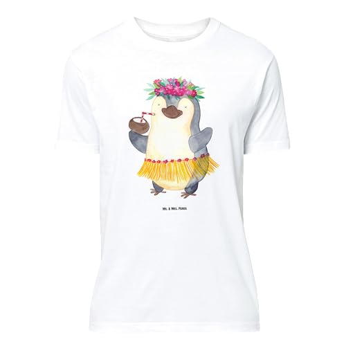 Mr. & Mrs. Panda Größe S T-Shirt Pinguin Kokosnuss - Geschenk, Aloha, Urlaub, Hawaii, Lustiges T-Shirt, Schlafshirt, Party, Männer, Pinguine, von Mr. & Mrs. Panda