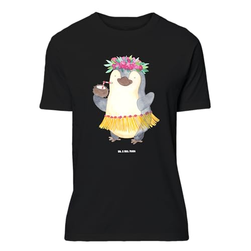 Mr. & Mrs. Panda Größe S T-Shirt Pinguin Kokosnuss - Geschenk, Urlaub, Tshirt, Frauen, Hawaii, entspannt, T-Shirt mit Spruch, Aloha, Pinguine, von Mr. & Mrs. Panda