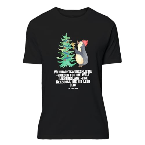 Mr. & Mrs. Panda Größe S T-Shirt Pinguin Weihnachtsbaum - Geschenk, Winter, Damen, Nikolaus, Weihnachten, Heiligabend, Männer, Jubiläum, Lustiges von Mr. & Mrs. Panda