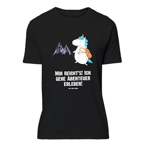 Mr. & Mrs. Panda Größe XXL T-Shirt Einhorn Bergsteiger - Geschenk, Unicorn, Jubiläum, Pegasus, Sprüche, Herrn, Junggesellenabschied, Männer, von Mr. & Mrs. Panda