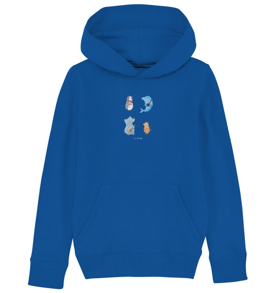 Mr. & Mrs. Panda Hoodie 12-14 Jahre (152/164) Big Band - Royal Blue - Geschenk, Hund, Kinder (1-tlg) von Mr. & Mrs. Panda