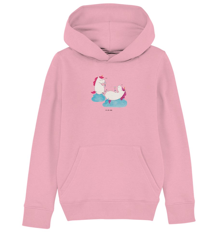 Mr. & Mrs. Panda Hoodie 12-14 Jahre (152/164) Einhorn Sekt - Cotton Pink - Geschenk, Anstoßen (1-tlg) von Mr. & Mrs. Panda