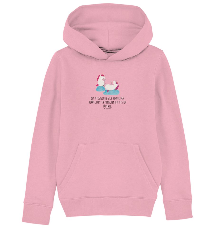 Mr. & Mrs. Panda Hoodie 12-14 Jahre (152/164) Einhorn Sekt - Cotton Pink - Geschenk, Unicorn, (1-tlg) von Mr. & Mrs. Panda