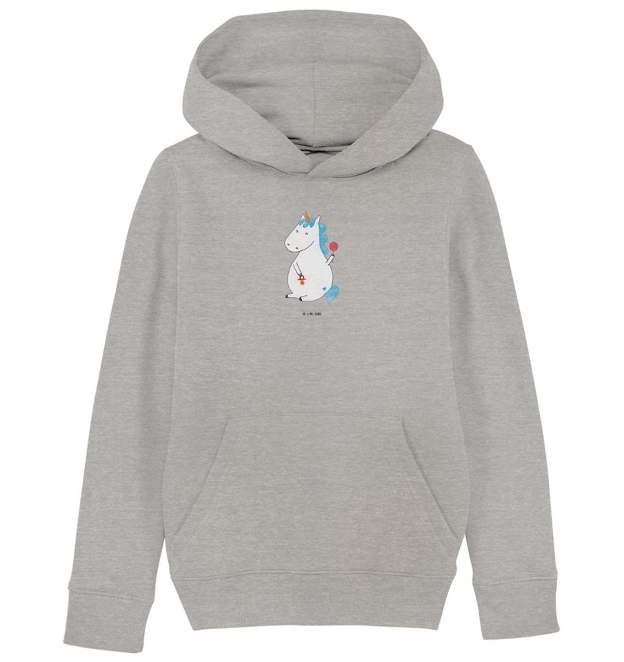 Mr. & Mrs. Panda Hoodie 12-14 Jahre (152/164) Einhorn Baby - Heather Grey - Geschenk, Jungen (1-tlg) von Mr. & Mrs. Panda